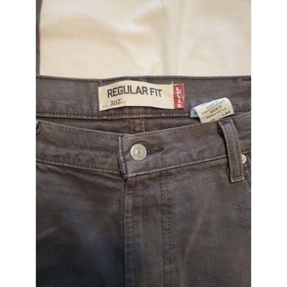 Levi's 505 Men's Jeans Denim Red Tab Vintage Straight Leg Size 40x30 Gray Patch - Picture 2 of 8
